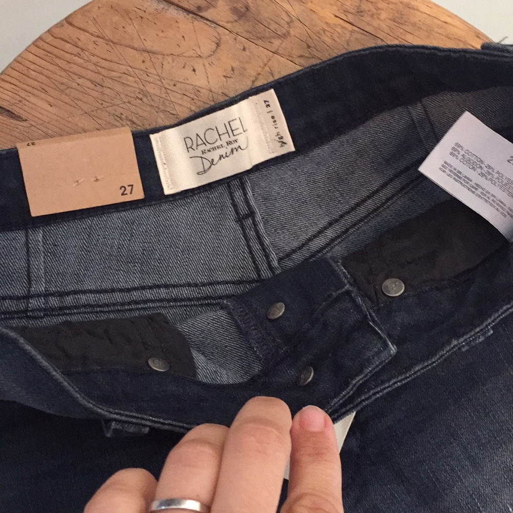 Rachel Roy high rise denim shorts. - Picture 3 of 6